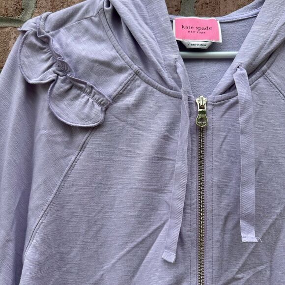 Women’s Kate Spade Matching Set Light Purple Jacket & Crop Pants - Picture 9 of 14